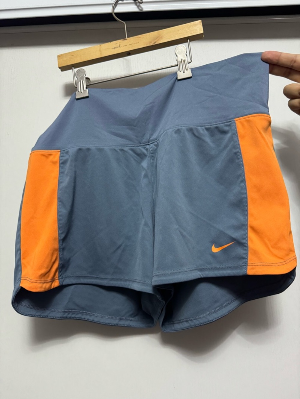 Nike Gray & Orange Dri-Fit Shorts Size M